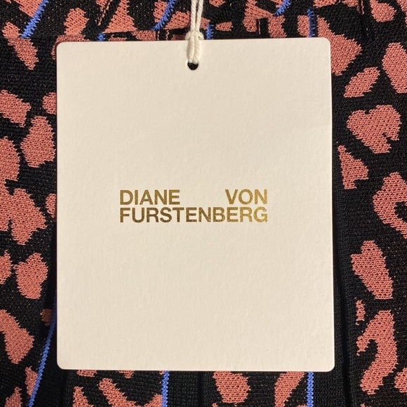 Diane Von Furstenberg Susan Skirt Pleated Jacquard-Knit Skirt Size Small NEW - Picture 2 of 14